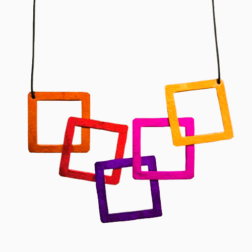 Collier Carrés multicolore OANA MILLET