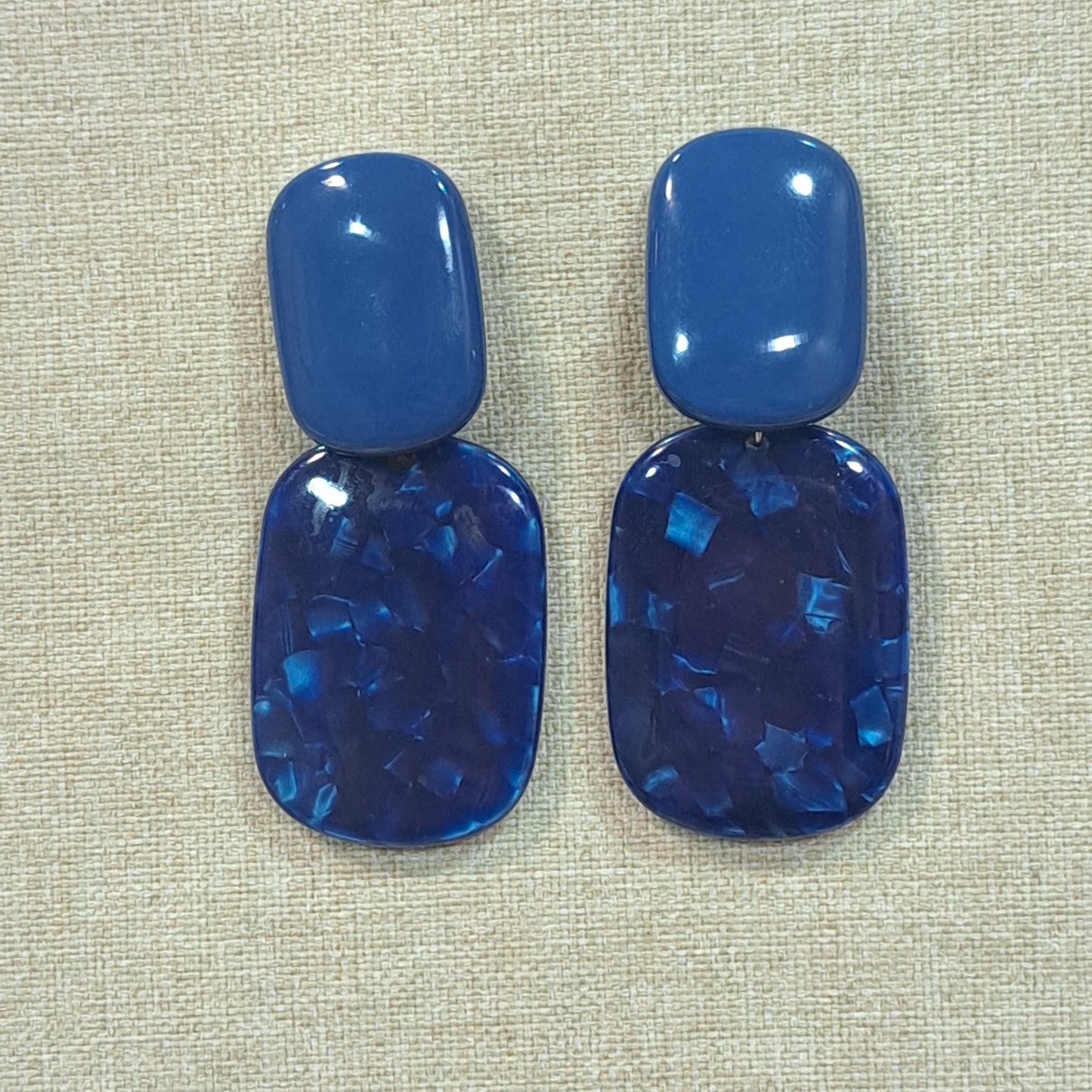 Boucles clips Ntombi bleu BELLE MISS