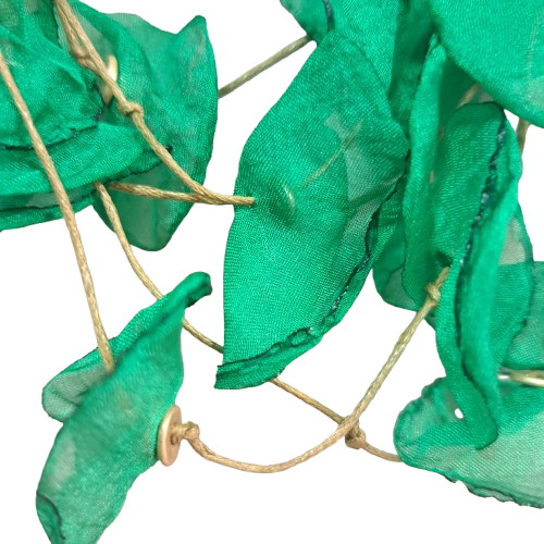 Collier Ras de cou Pétales vert Fancy F