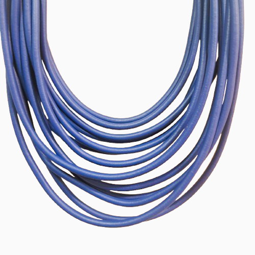 Collier Multirangs bleu Fancy