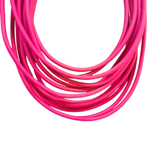 Collier Multirangs rose Fancy