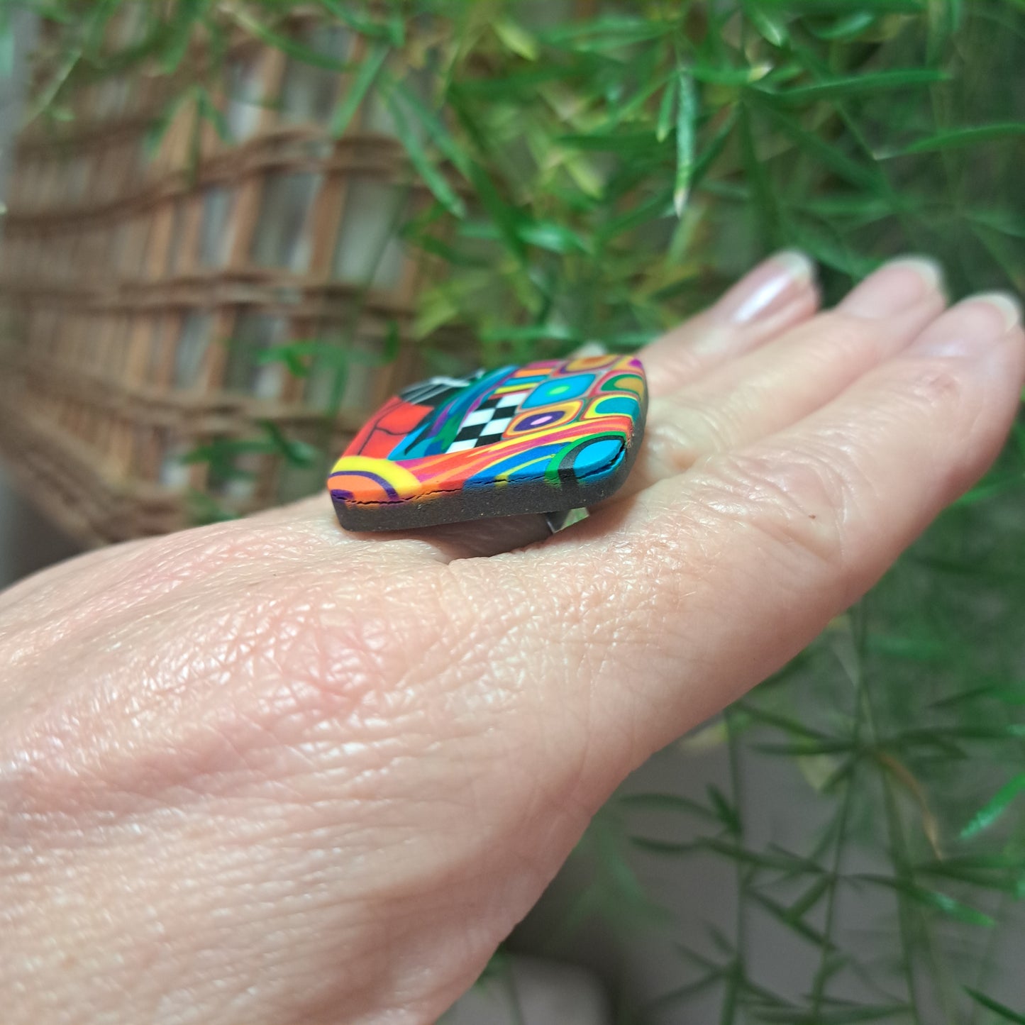 Bague Losange XL multicolore LIZ CREATIONS