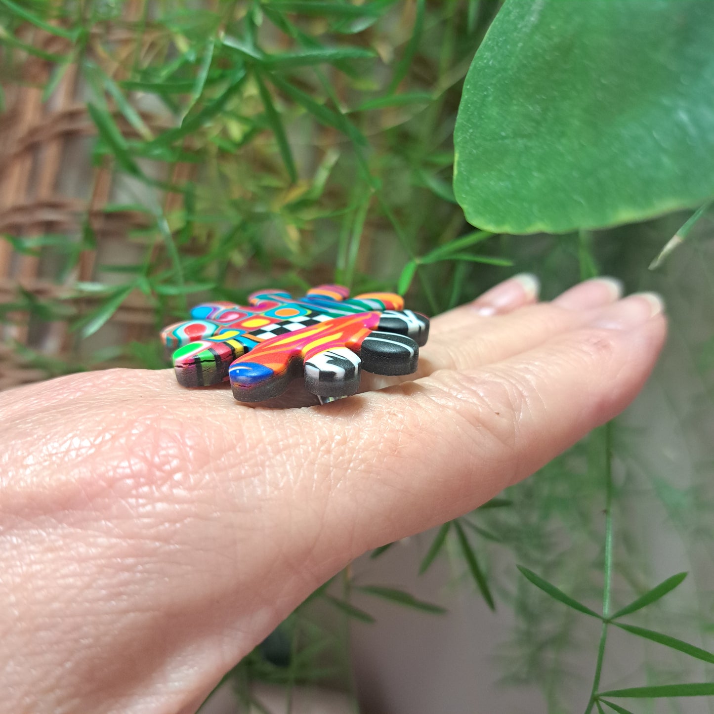 Bague Fleur XL multicolore LIZ CREATIONS
