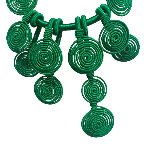 Collier Demoiselle vert NAF BIJOUX