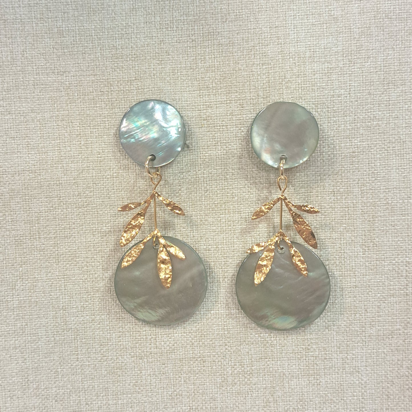 Boucles clips Feuilles vert clair LA PETITE SARDINE