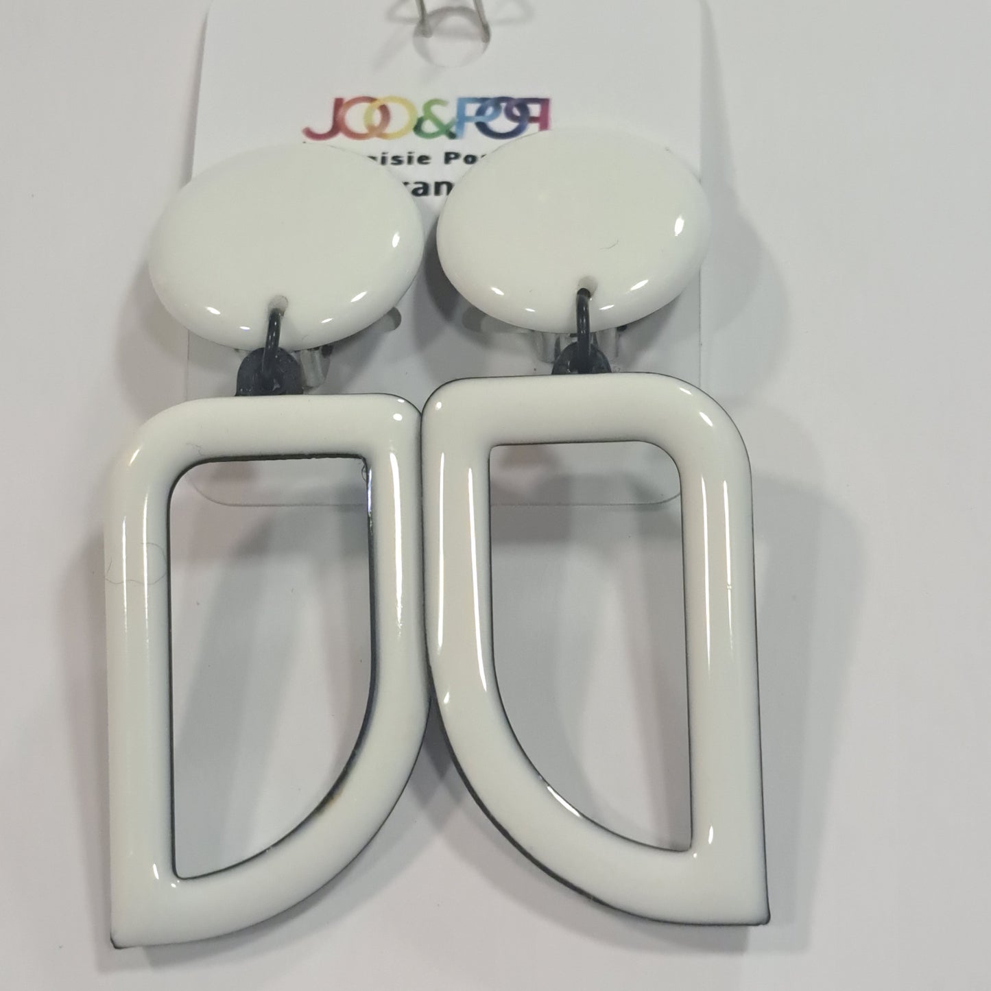 Boucles clips Virgule blanc THIERRYJOO