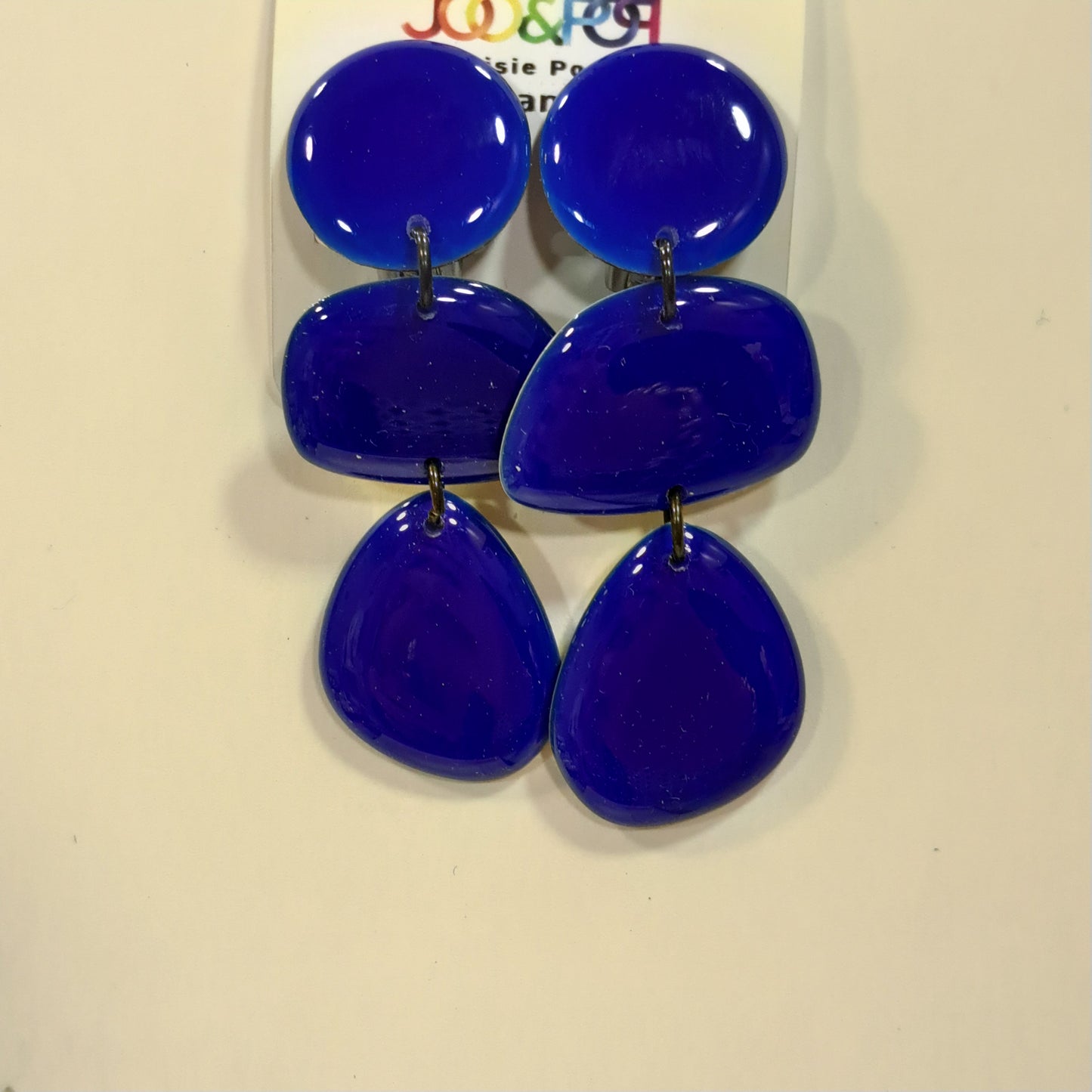 Boucles clips Trio bleu dur THIERRY JOO
