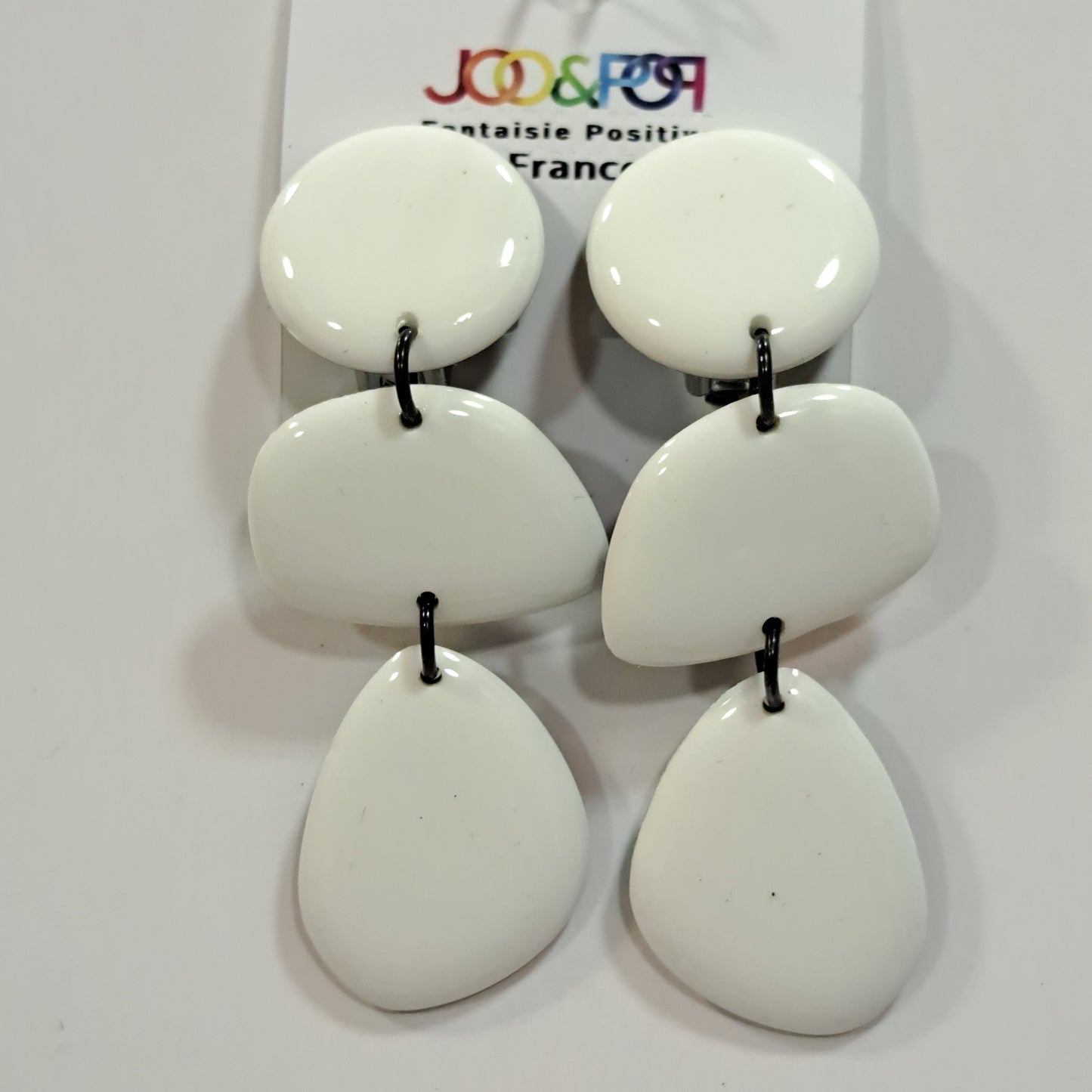 Boucles clips Trio blanc THIERRY JOO