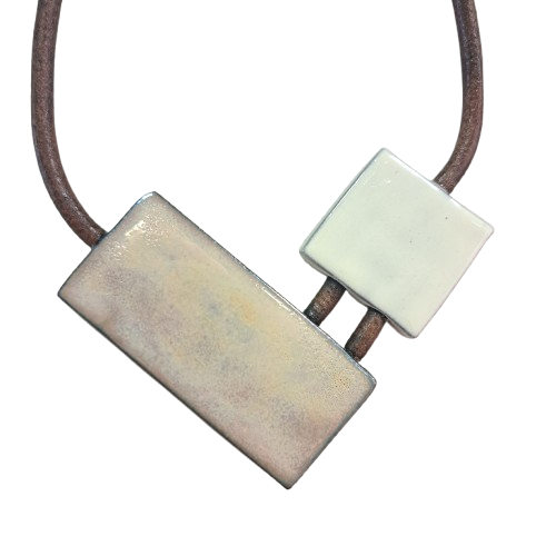 Collier Duo beige CHRISTINE ALLOING