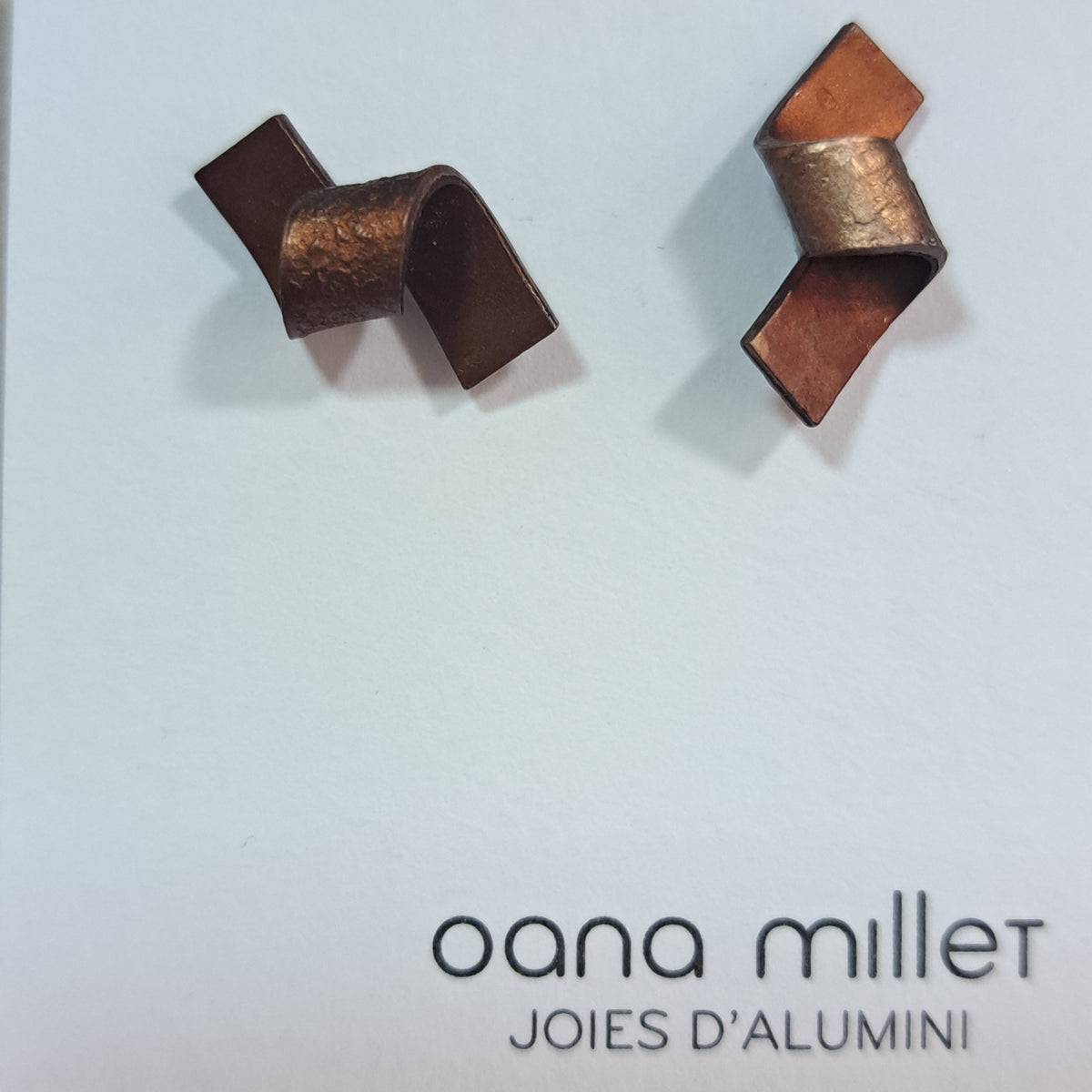 Boucles percées Nœud marron OANA MILLET