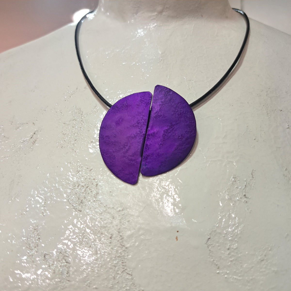Collier Demi-Lune violet OANA MILLET