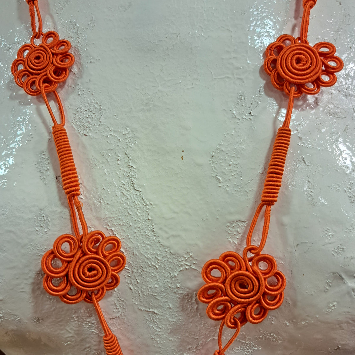 Collier sautoir COLI XL orange NAF BIJOUX