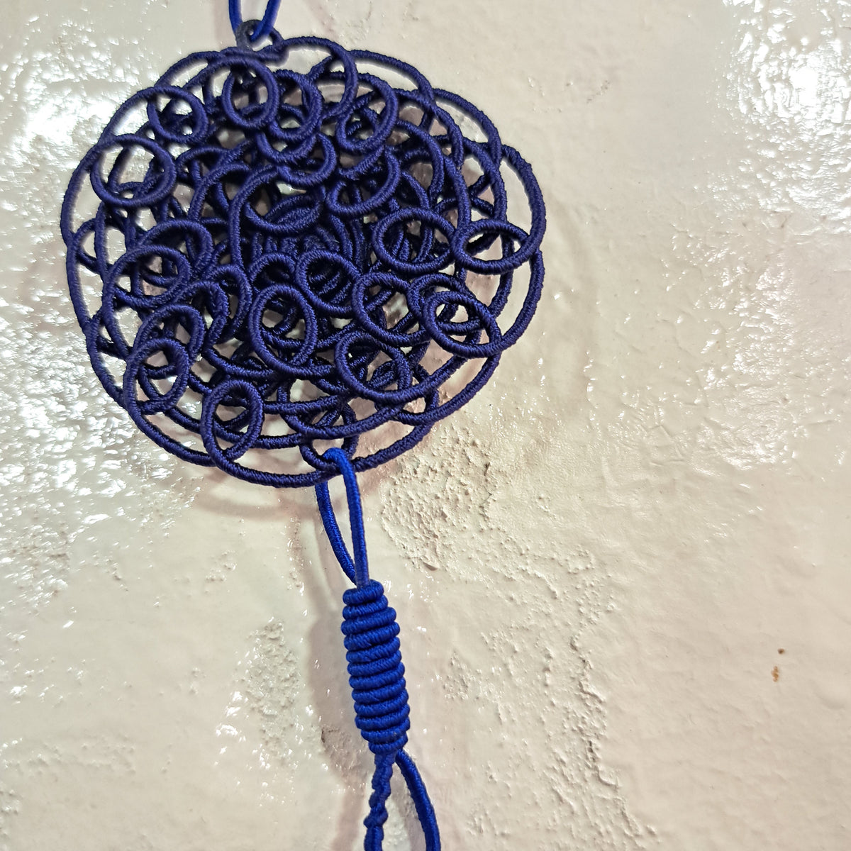 Collier sautoir Cathy marine/bleu indigo NAF BIJOUX