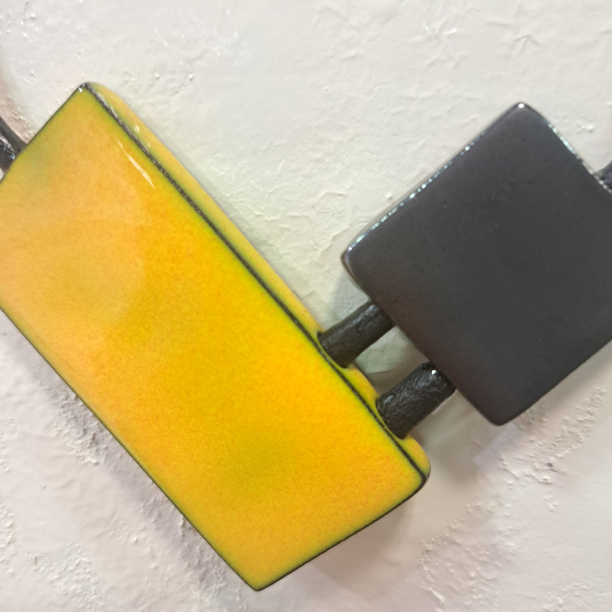 Collier Duo jaune et gris CHRISTINE ALLOING