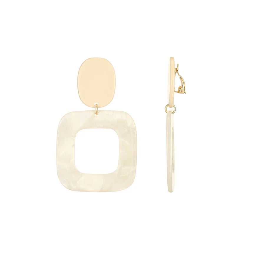 Boucles clips Fouma écru BELLE MISS