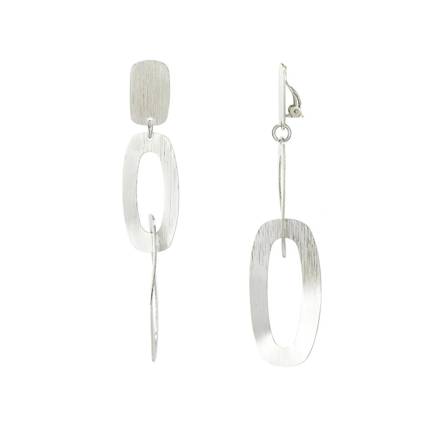 Boucles clips Georgetta argent BELLE MISS