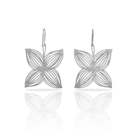 Boucles percées Life GM argent RAS