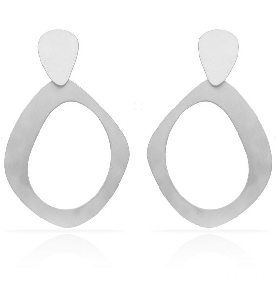 Boucles percées Too Much MM argent RAS