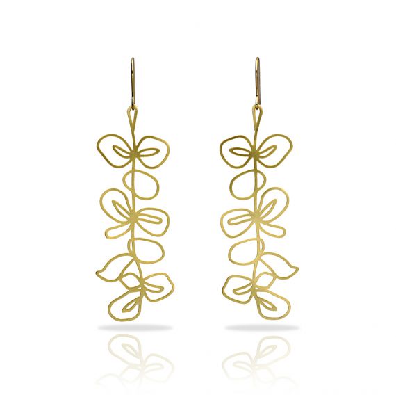 Boucles percées Inflores GM or RAS