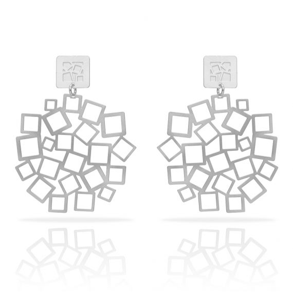 Boucles percées C&C clou XL argent RAS