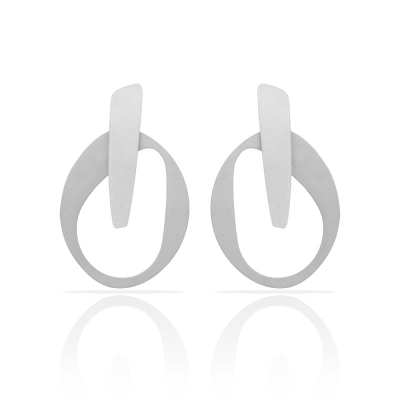 Boucles percées Too Much + MM argent RAS