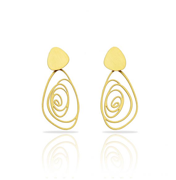 Boucles percées Moon Love PM or RAS