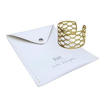 Bracelet manchette Ohana or RAS