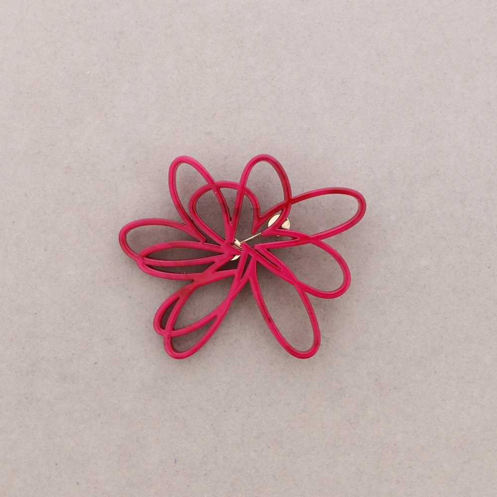 Broche Fleur ajourée rose Fancy F