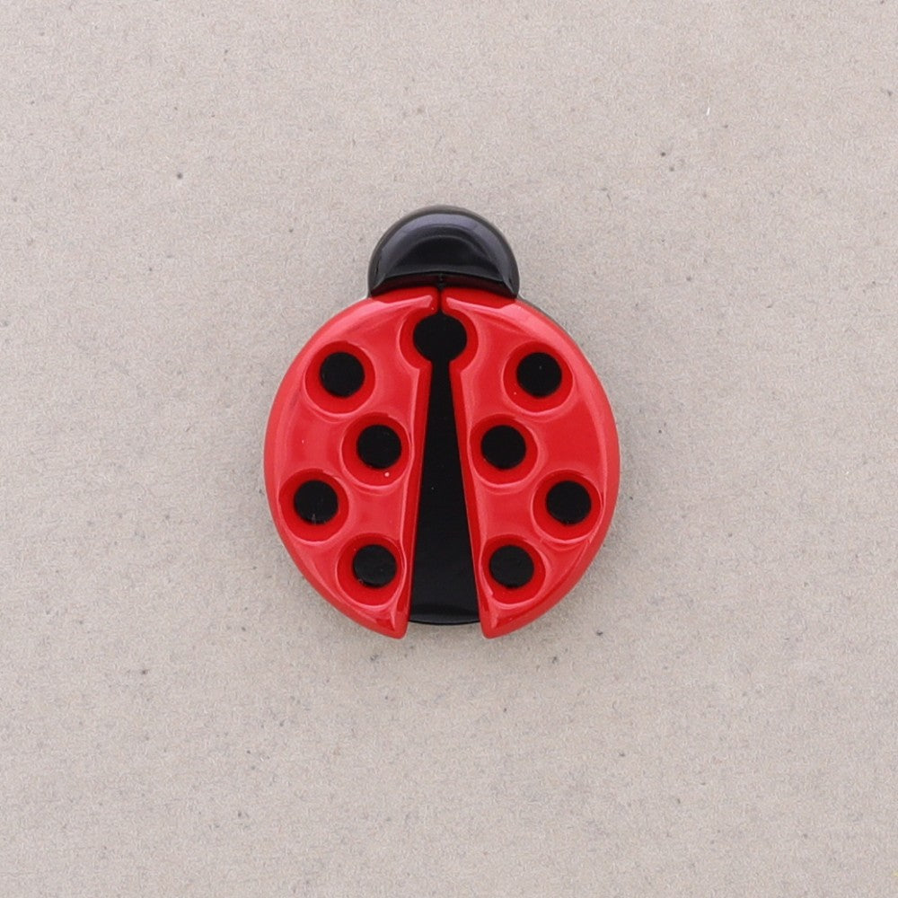 Broche Coccinelle pm rouge et noir Fancy F