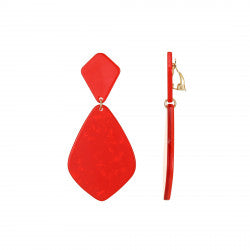Boucles clips Fabrizia rouge BELLE MISS