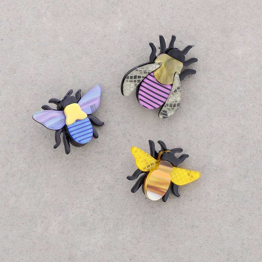 Broche Trio Abeilles fuchsia Fancy F