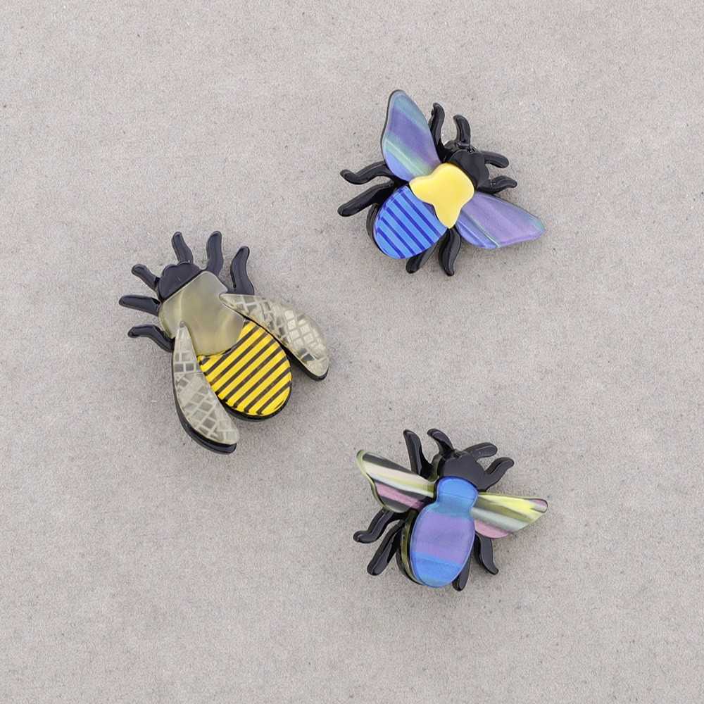 Broche Trio Abeilles jaune Fancy F