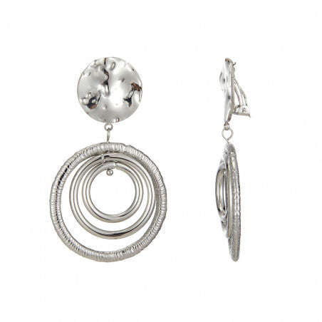 Boucles clips Anneaux argent BELLE MISS