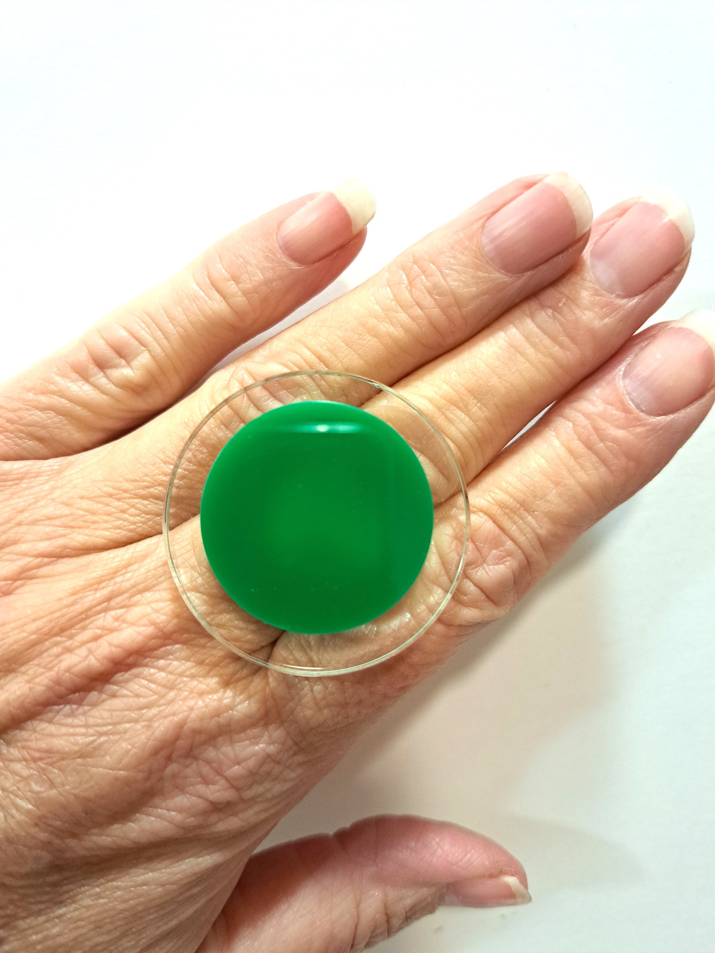 Bague Palet PM vert FORMESPAZIO