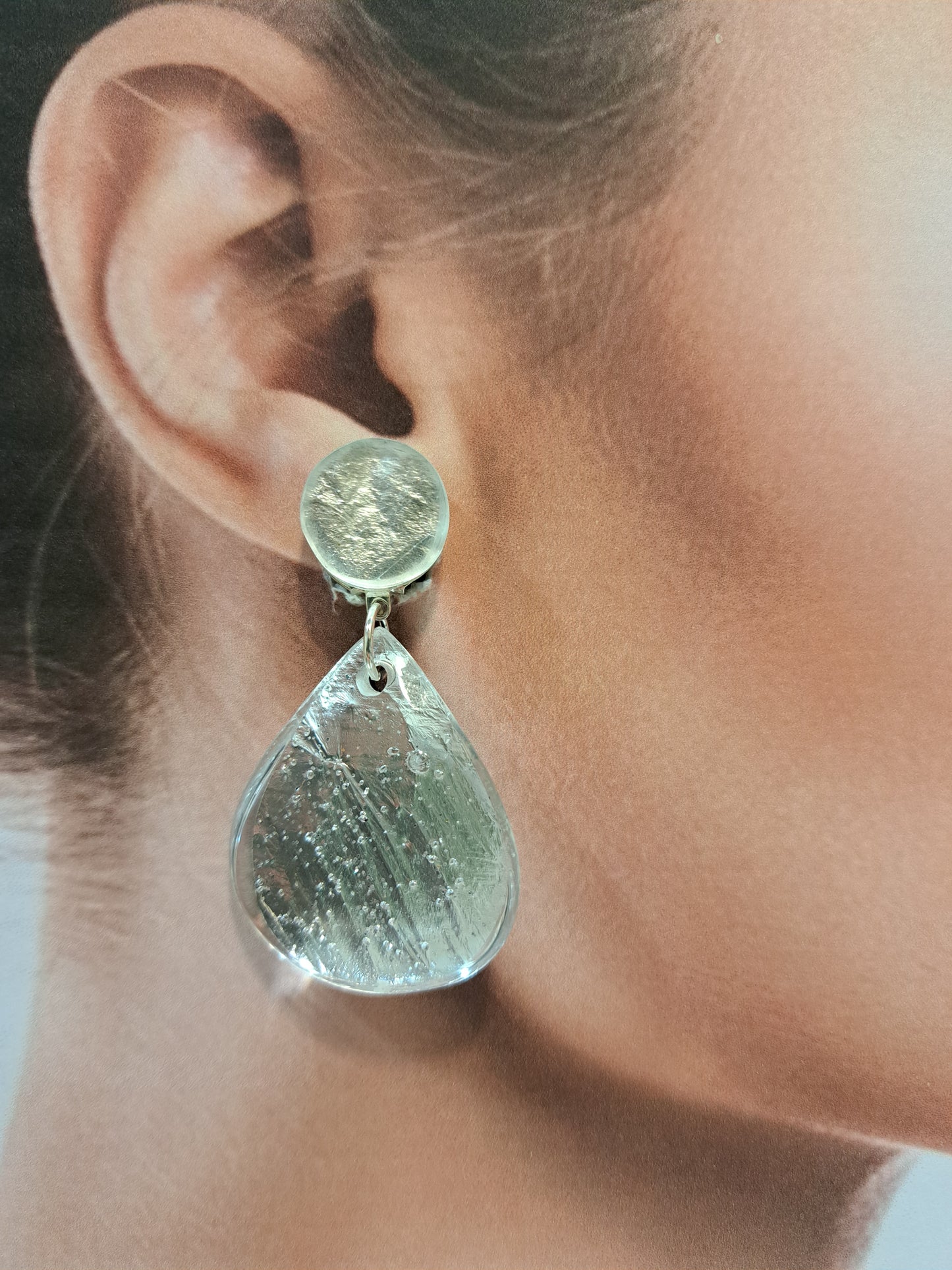 Boucles clips Isaphan argent VITO