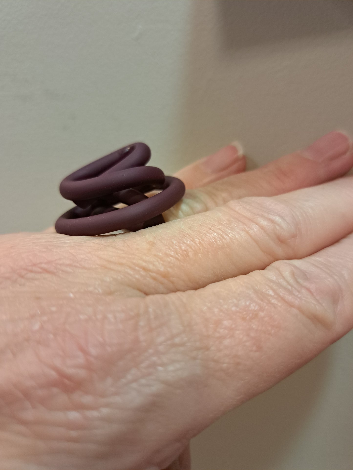 Bague Zig prune SAMUEL CORAUX