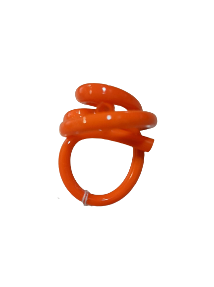 Bague Zig orange SAMUEL CORAUX