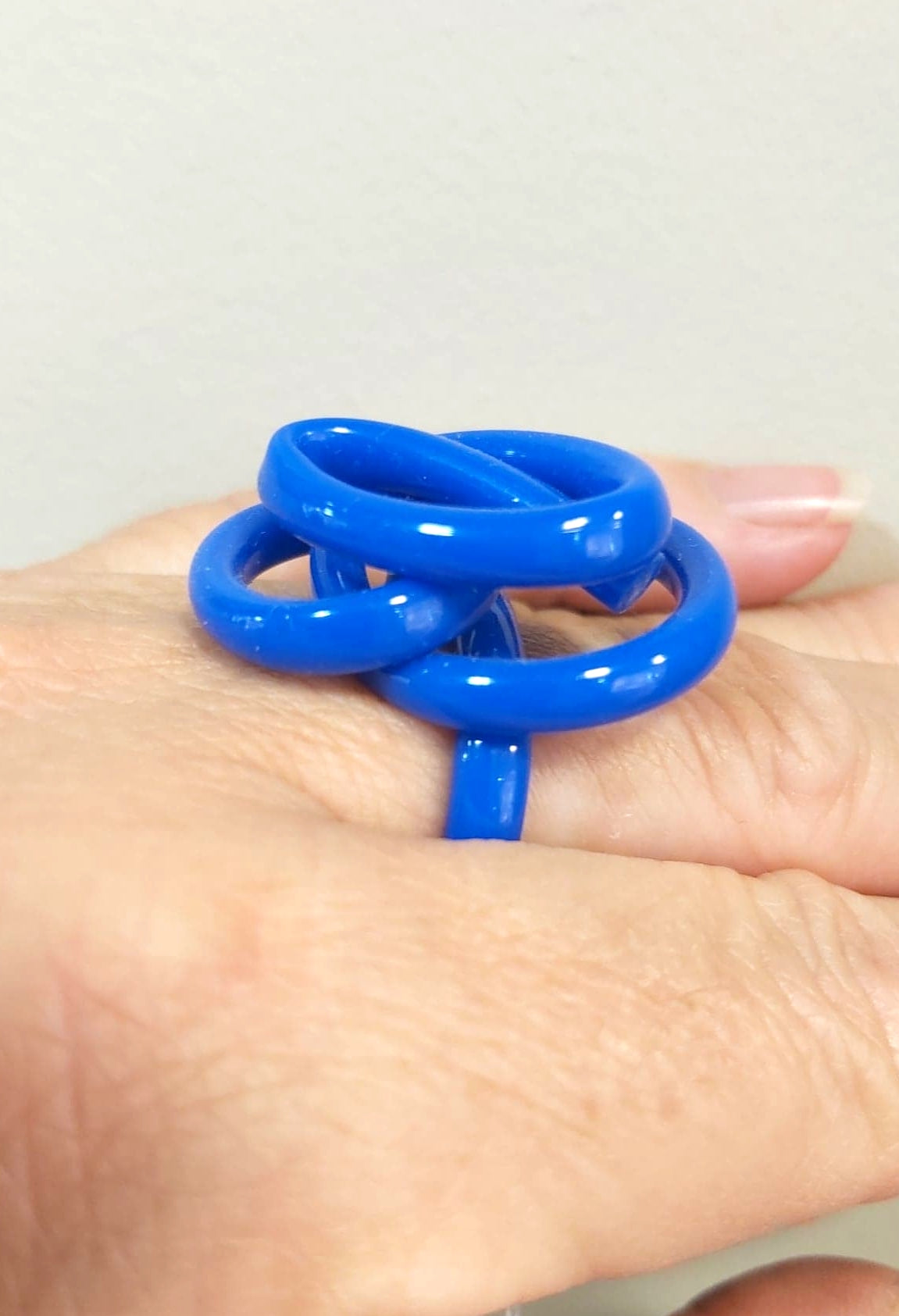 Bague Zig bleu outremer SAMUEL CORAUX