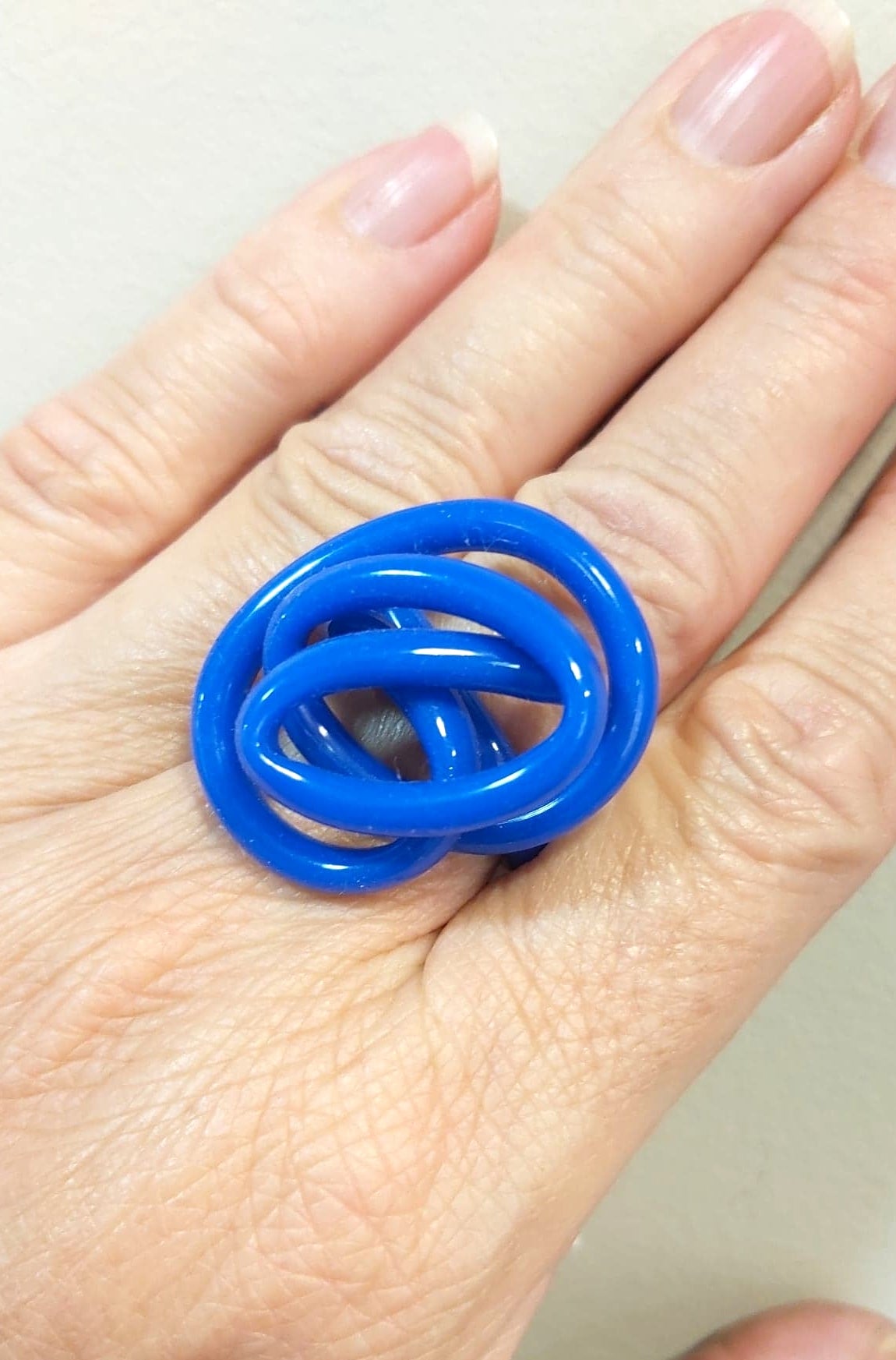 Bague Zig bleu outremer SAMUEL CORAUX