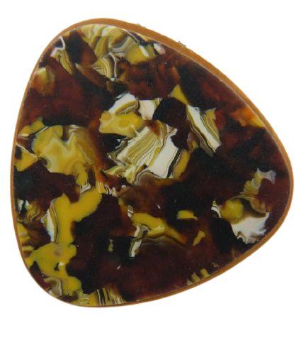Broche Triangle marron et jaune Fancy F
