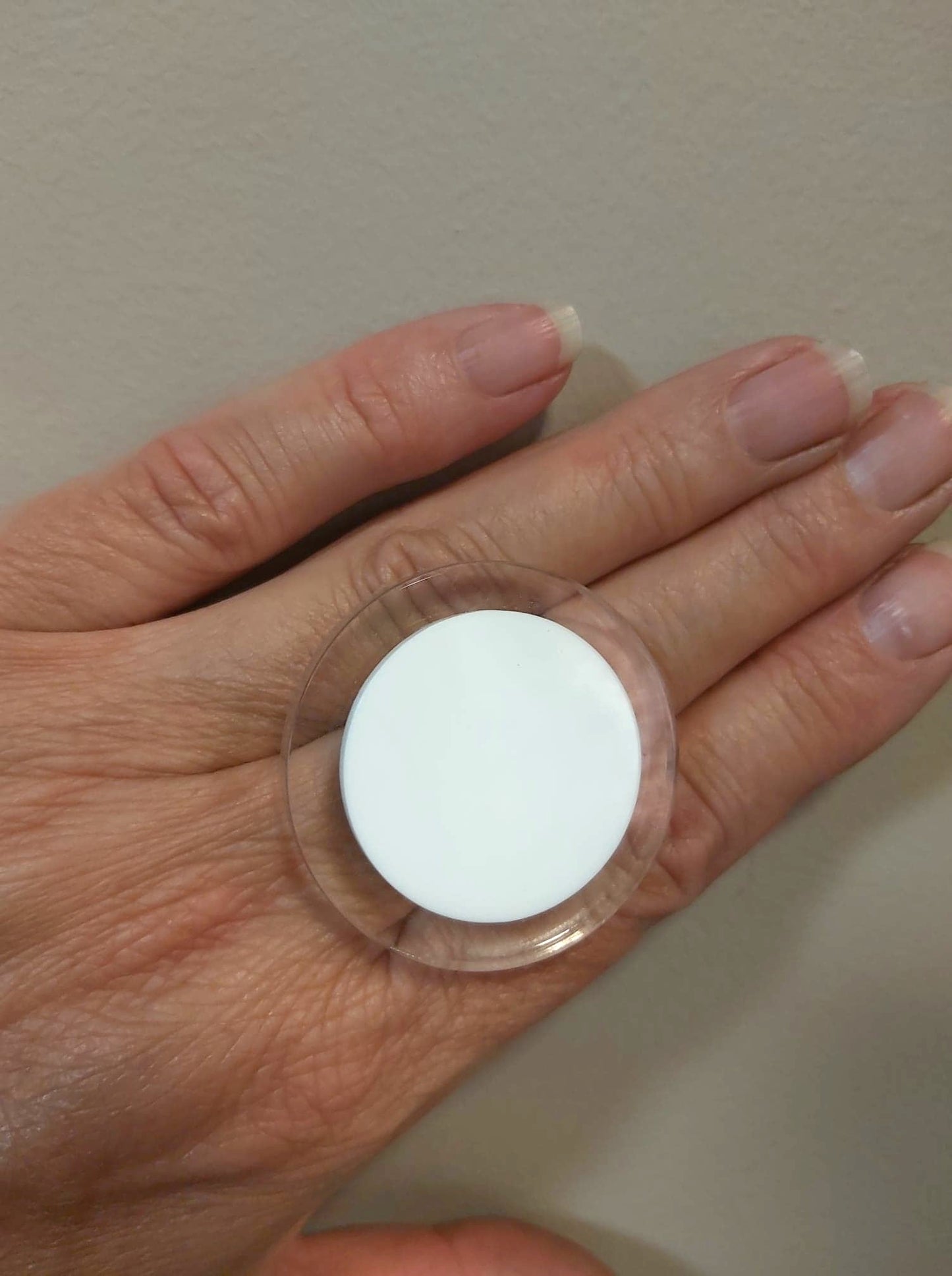Bague Palet PM blanc FORMESPAZIO