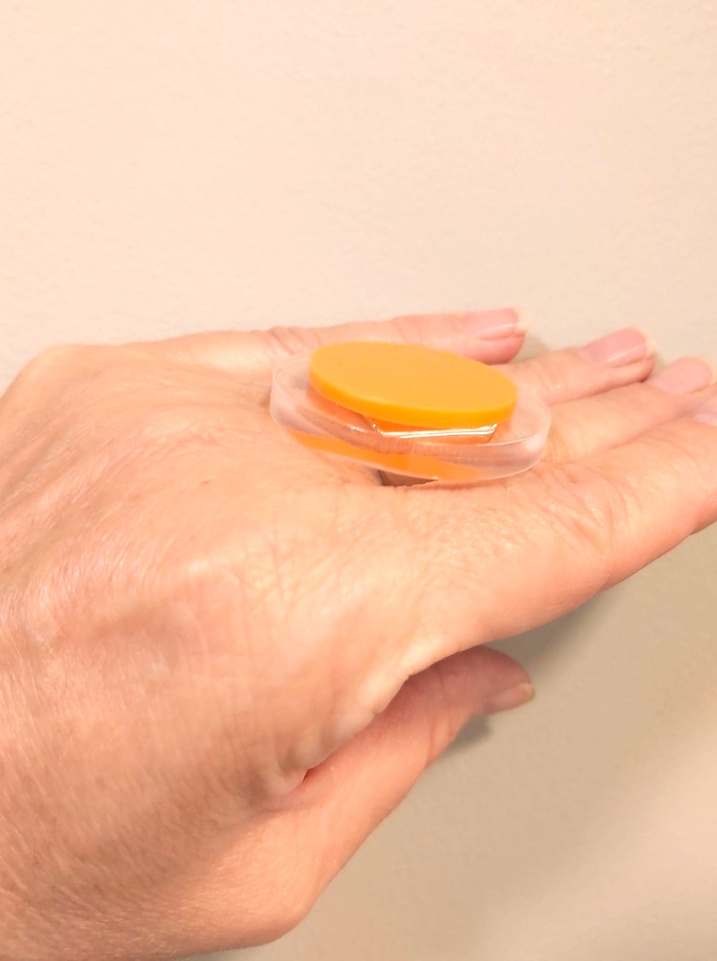 Bague Palet PM orange FORMESPAZIO