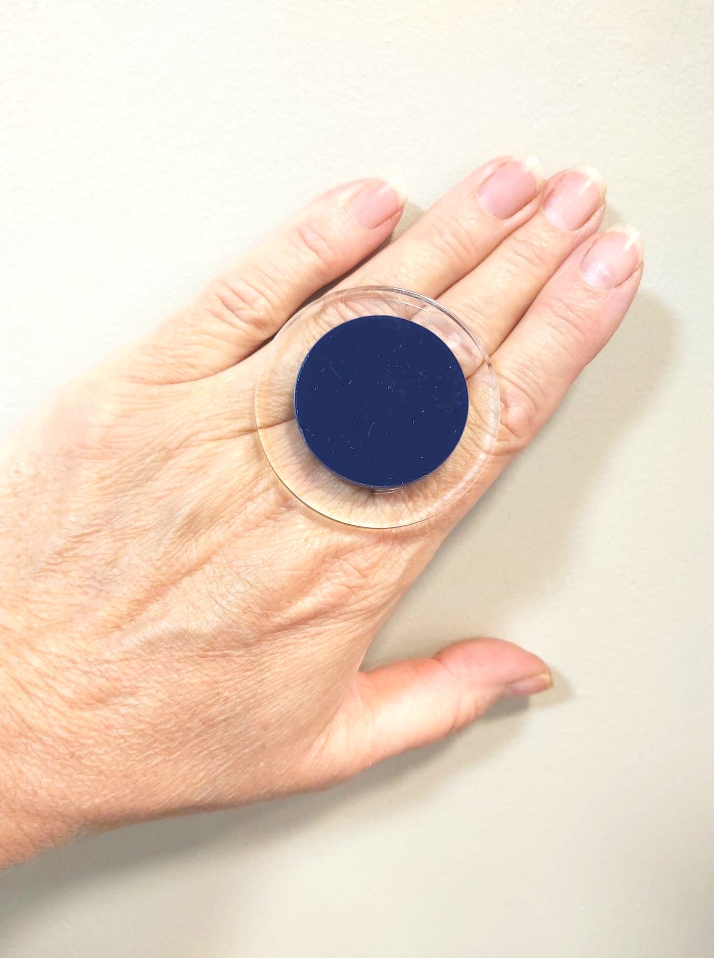 Bague Palet GM bleu marine FORMESPAZIO