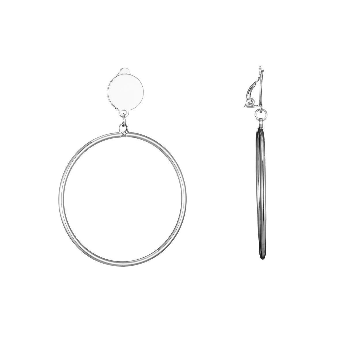 Boucles clips Inès argent BELLE MISS