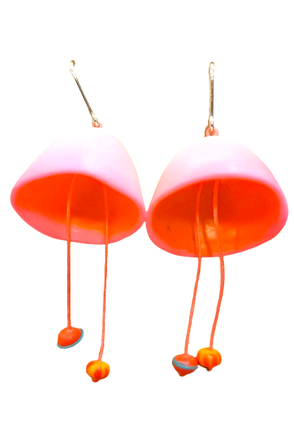 Boucles percées Danseuse rose LEA AIME LES FLEURS