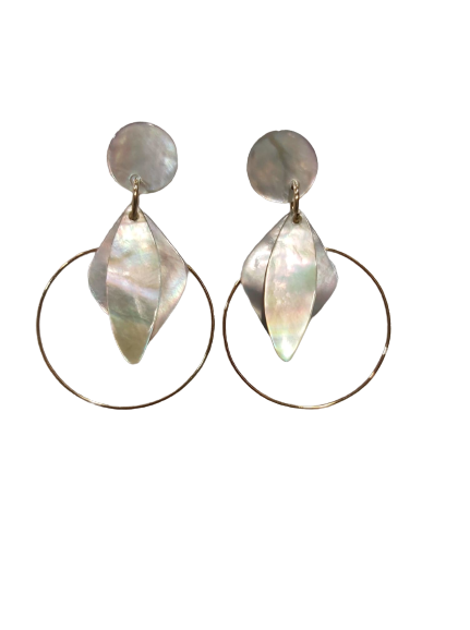 Boucles clips Losange écru LA PETITE SARDINE