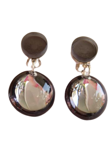Boucles clips Diva gris VITO