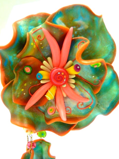 Broche Fleur LEA AIME LES FLEURS