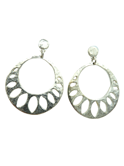 Boucles percées Amazone 01 argent IL ETAIT UNE FOIS