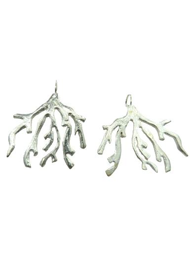 Boucles percées Lagon argent IL ETAIT UNE FOIS